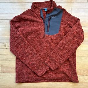 Men’s half zip fleece large tall